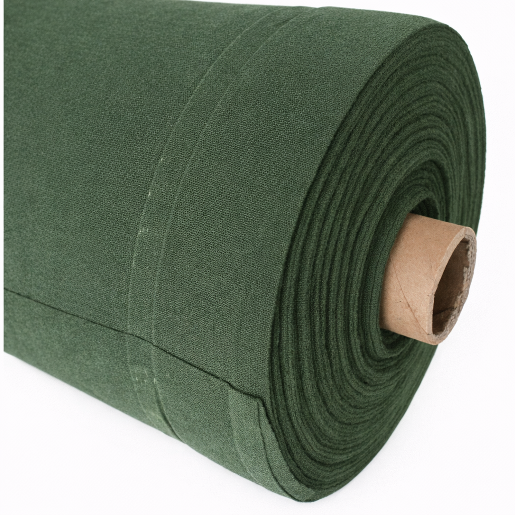 Coton Gratté Vert Foncé (1 Face) M1